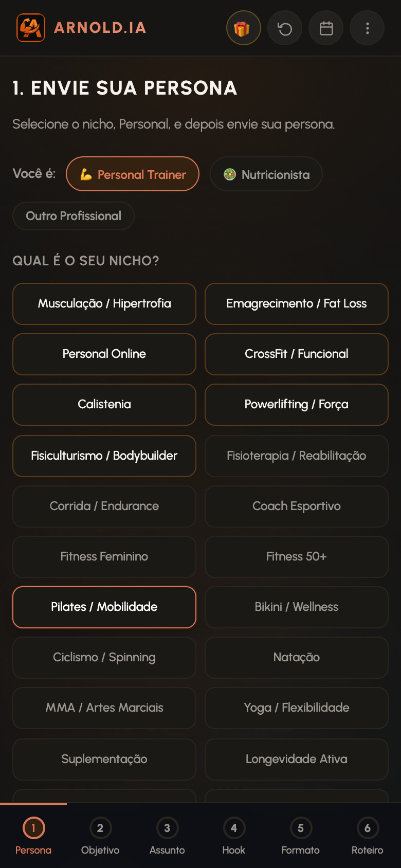 Arnold.IA — roteiro de Reel